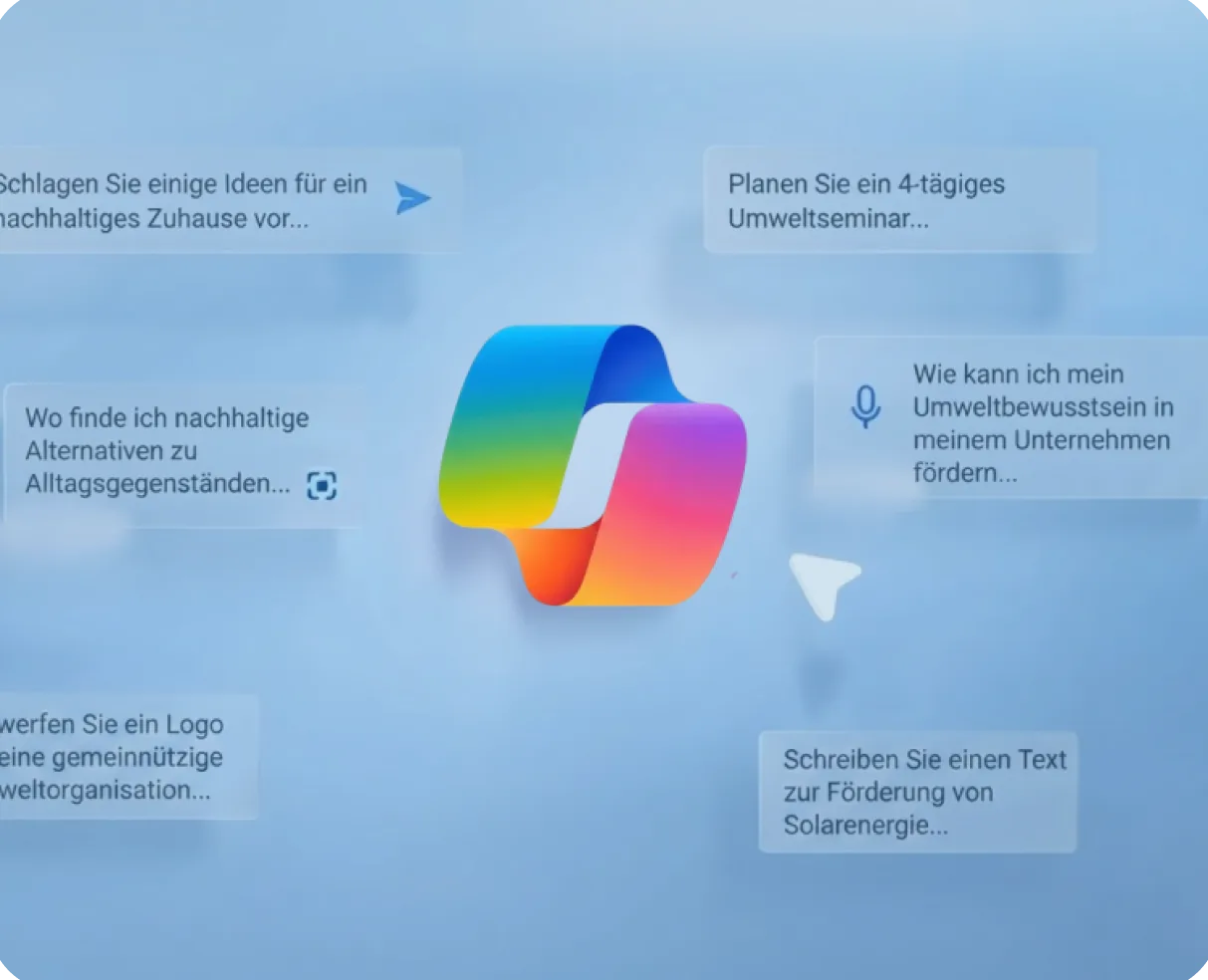 Microsoft Copilot in Microsoft 365 mit Beispiel-Prompts für den Arbeitsalltag