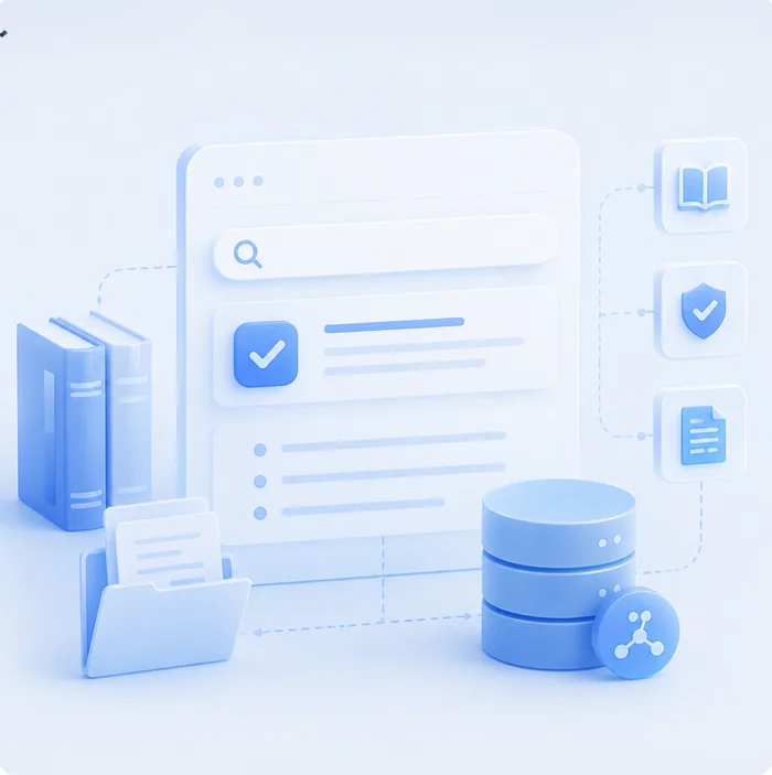Illustration: Unternehmensweite KI-Wissensdatenbank mit RAG