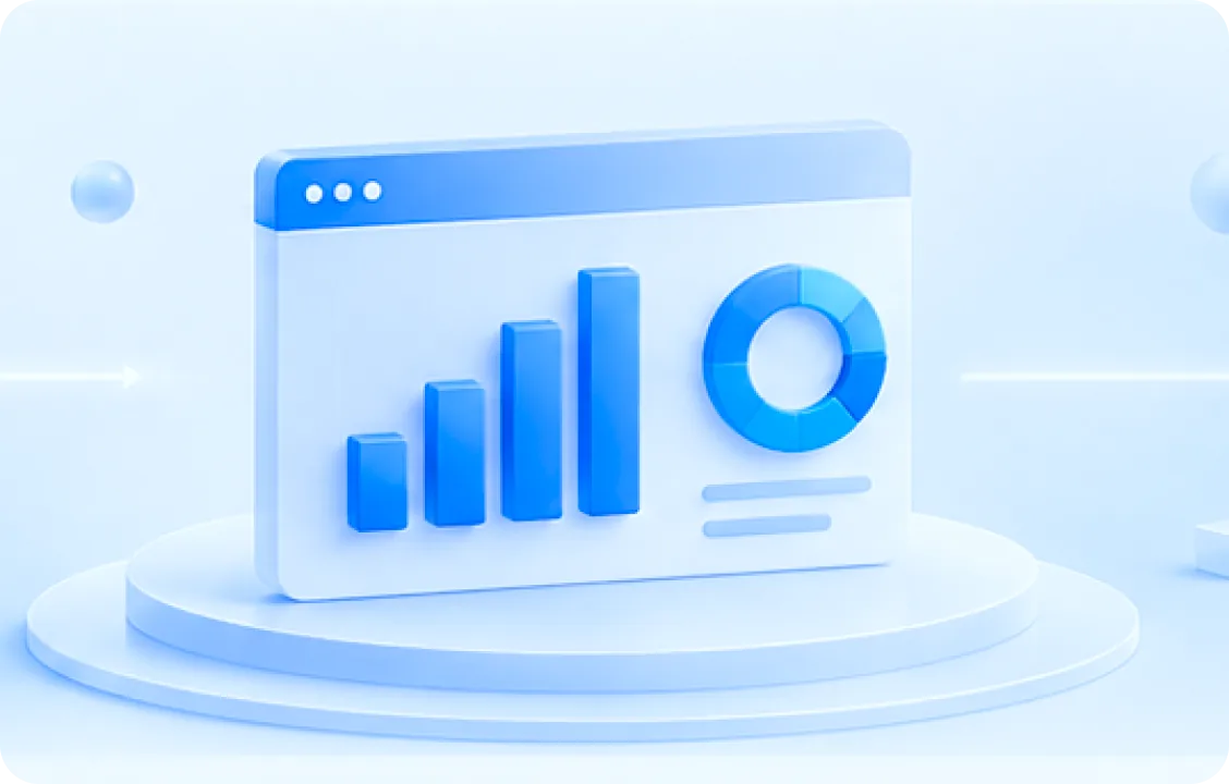 Illustration: Dashboard mit Kennzahlen
